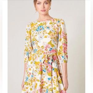 Sugarlips La Rochelle Balloon Sleeve Derby Dress Size Medium